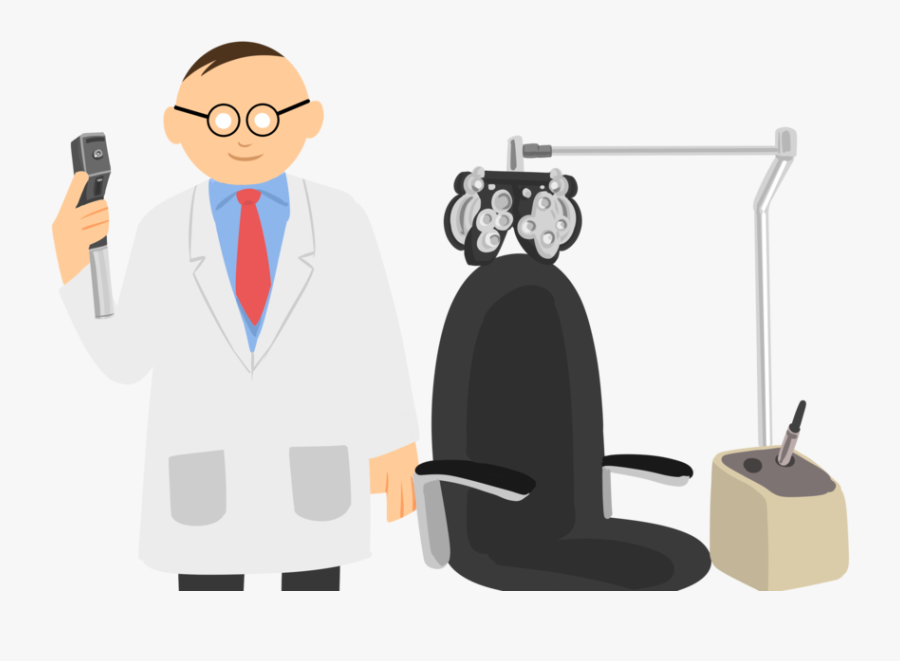 Vision Clipart Vision Test - Optometrist Cartoon, Transparent Clipart