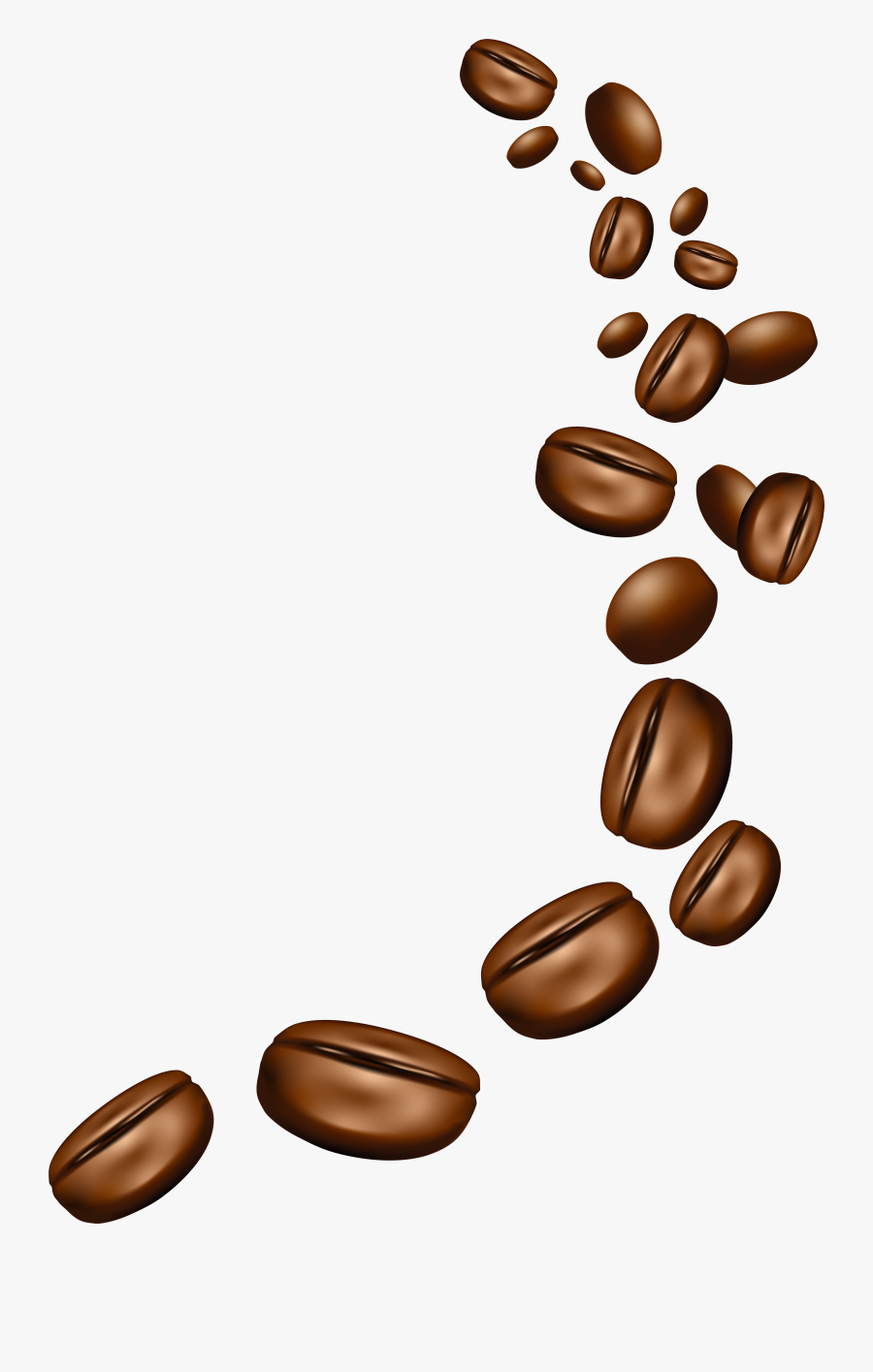 Coffee Bean Clip Art Free - Transparent Background Coffee Beans Clipart