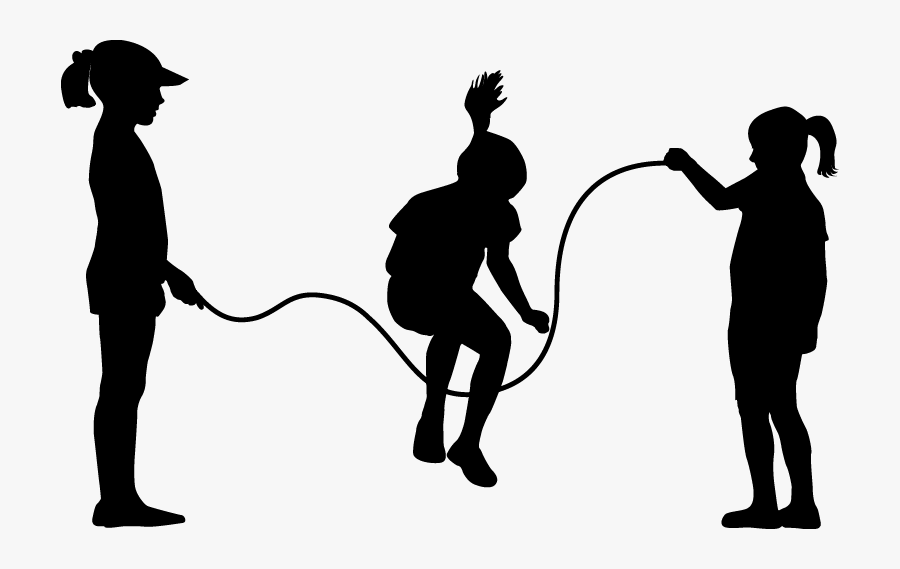 Silhouette Jump Rope Clip Art - Silhouette Jump Rope Clipart, Transparent Clipart