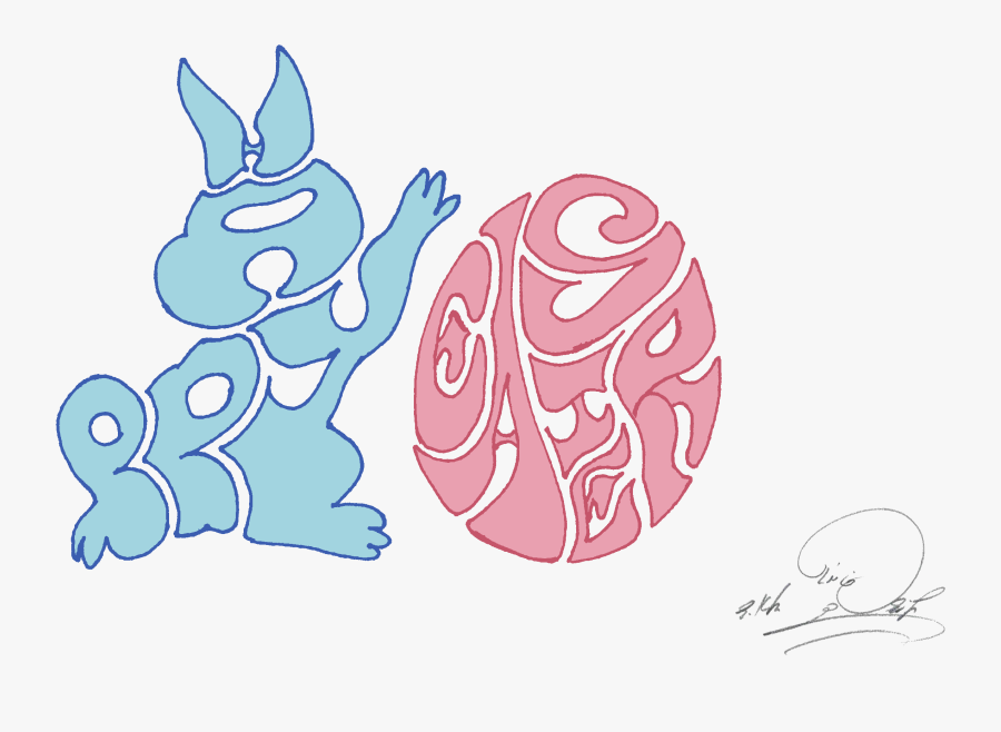 Happy Easter Bunny Egg - Illustration, Transparent Clipart