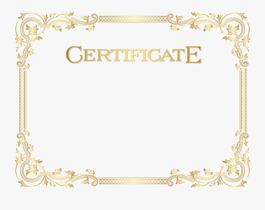 Clip Art Clipart Certificate Templates, Transparent Clipart