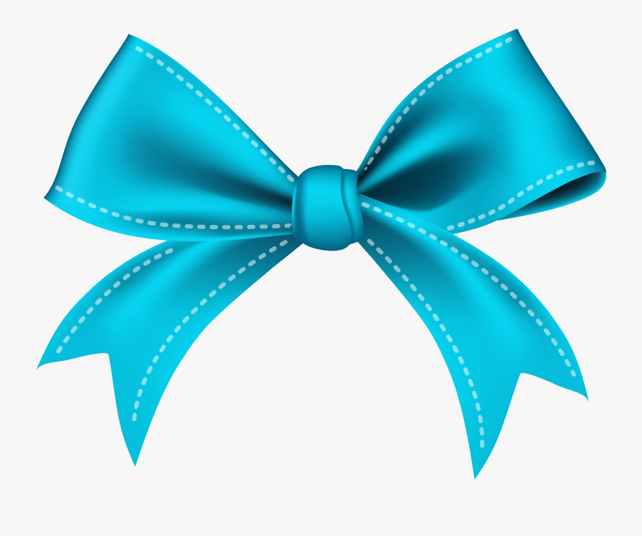 Ribbon Blue Bow Tie Clip Art, Transparent Clipart