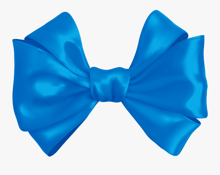 Decorative Bow Blue Clip Art, Transparent Clipart
