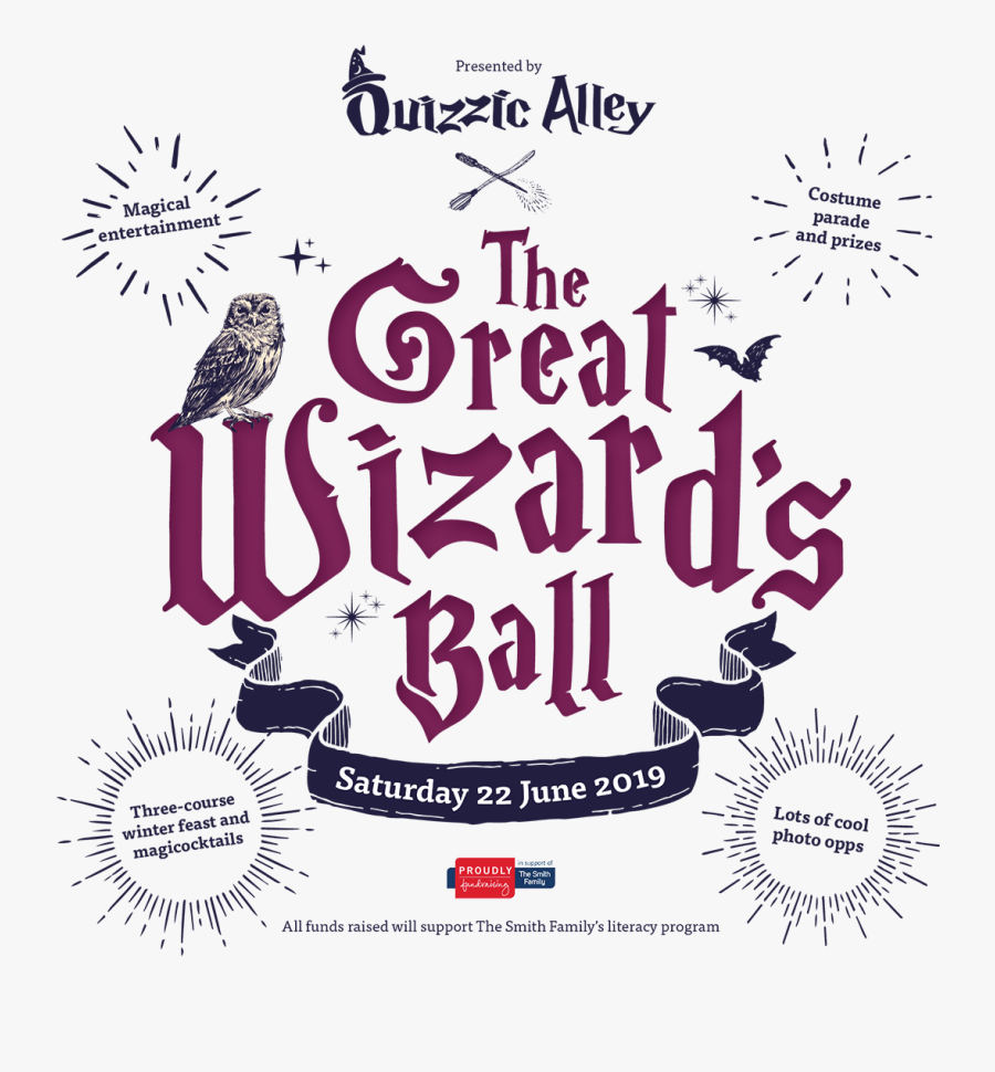 Quizzic Alley Great Wizards Ball, Saturday 22 June - Owl, Transparent Clipart