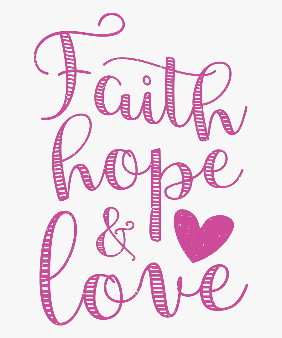 Faith Clipart Hope Love - Heart, Transparent Clipart