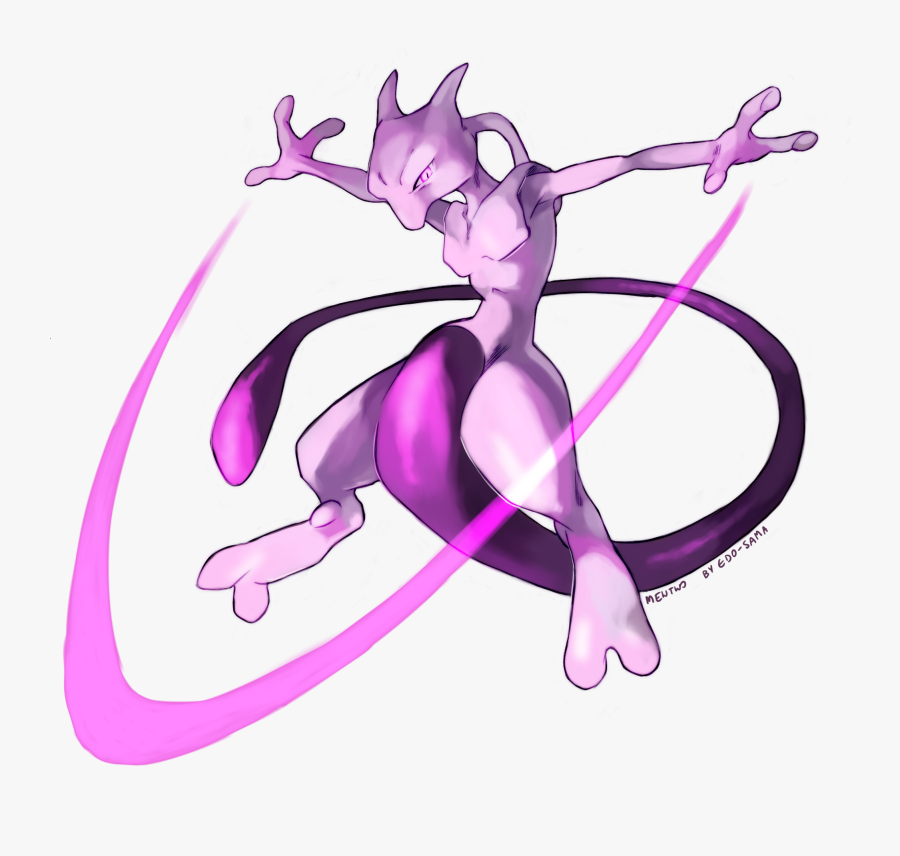 Mewtwo Used Psycho Cut By Edo Sama - Mewtwo Transparent Background, Transparent Clipart