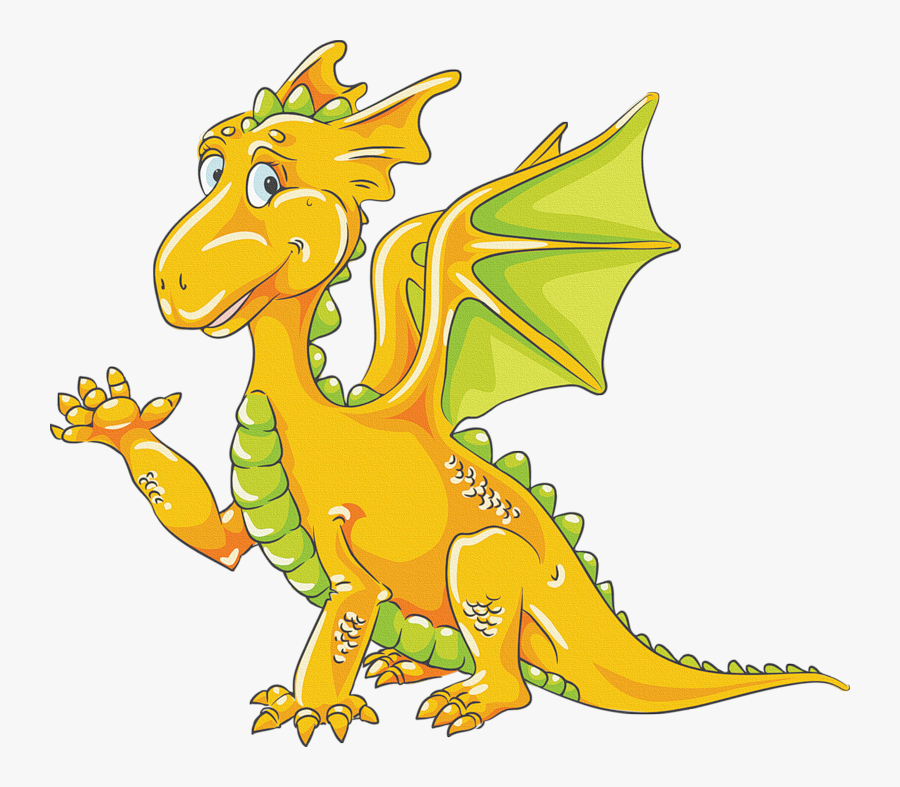 F E B - Yellow And Blue Dragon, Transparent Clipart