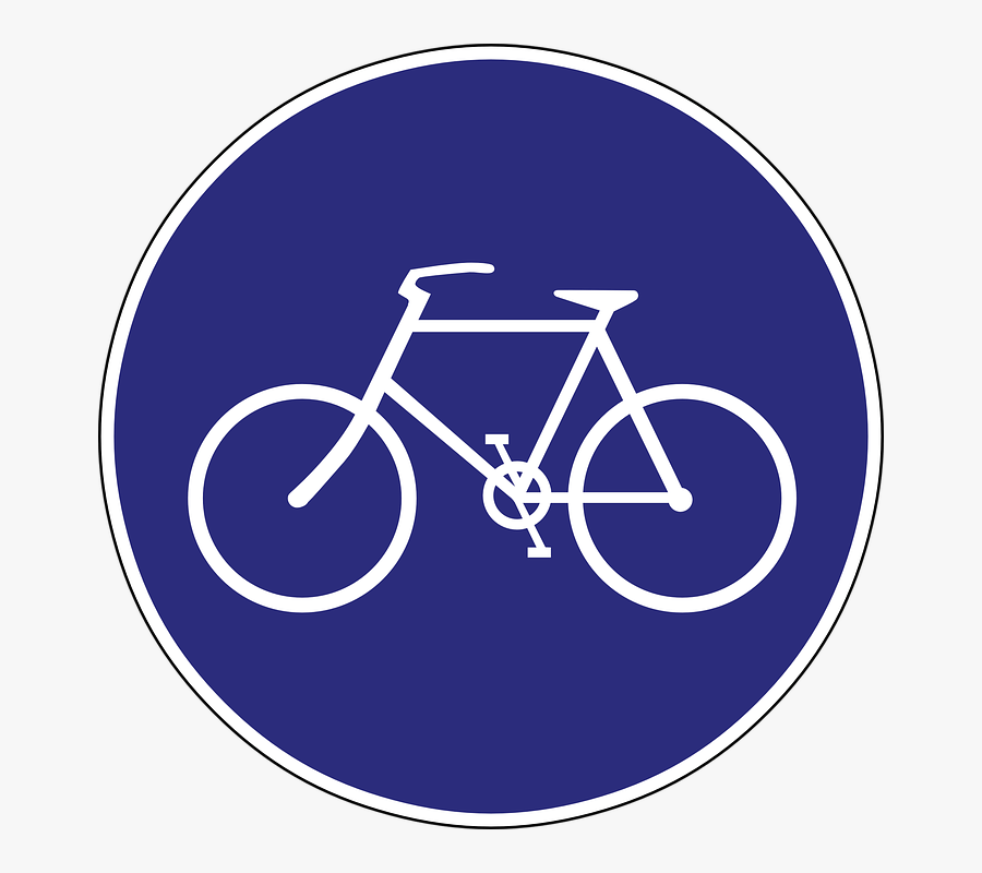 Bike Path Road Sign Clip Arts - Save The Date Cycling, Transparent Clipart