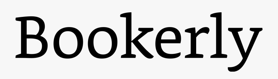 Bookerly Nameplate Sample - Calligraphy, Transparent Clipart
