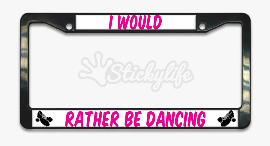 I"d Rather Be Dancing Plate Frame, Transparent Clipart