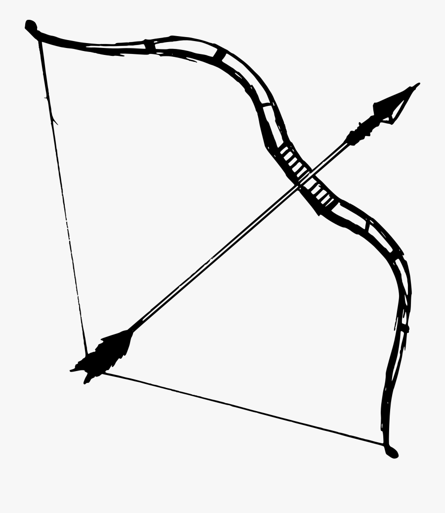 Bow & Arrow - Bow And Arrow Png, Transparent Clipart