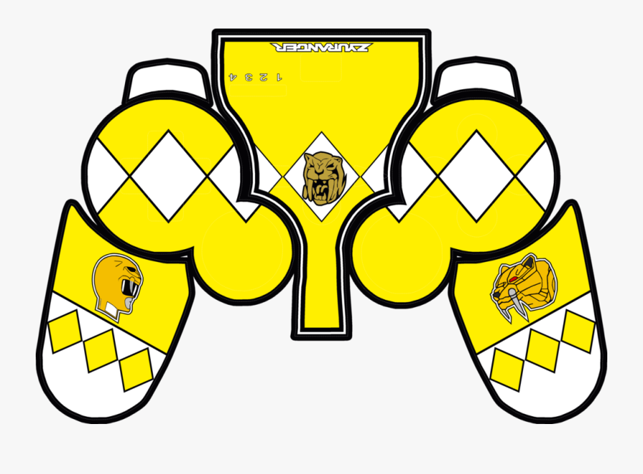 Tiger Ranger Ps3 Controller Skin - Ps3 Controller Skin Sticker, Transparent Clipart