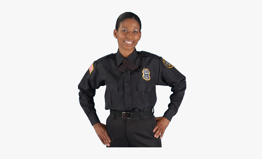 Clipart Woman Security Guard - African American Security Guard, Transparent Clipart