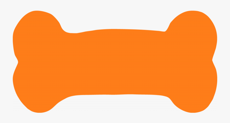 Orange Dog Bone Clipart, Transparent Clipart