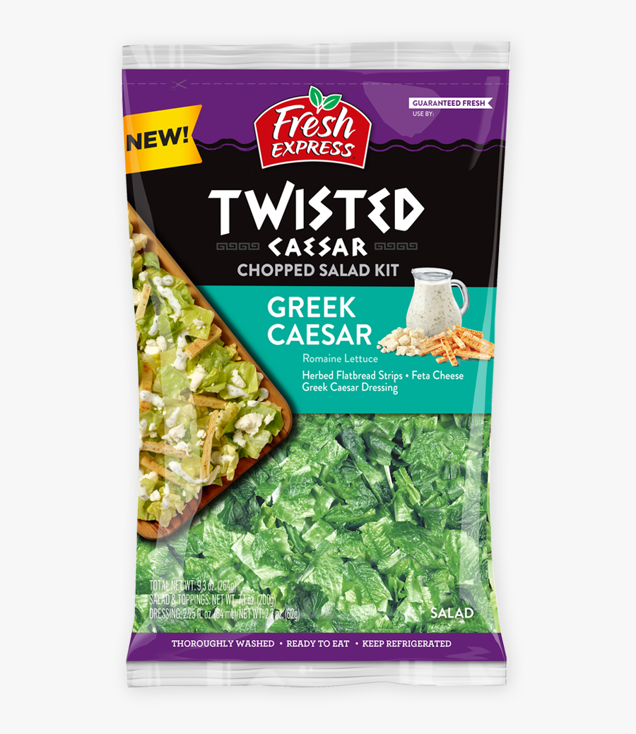 Twisted Greek Caesar Chopped Salad Kit - Fresh Express Chopped Caesar Salad Kit, Transparent Clipart