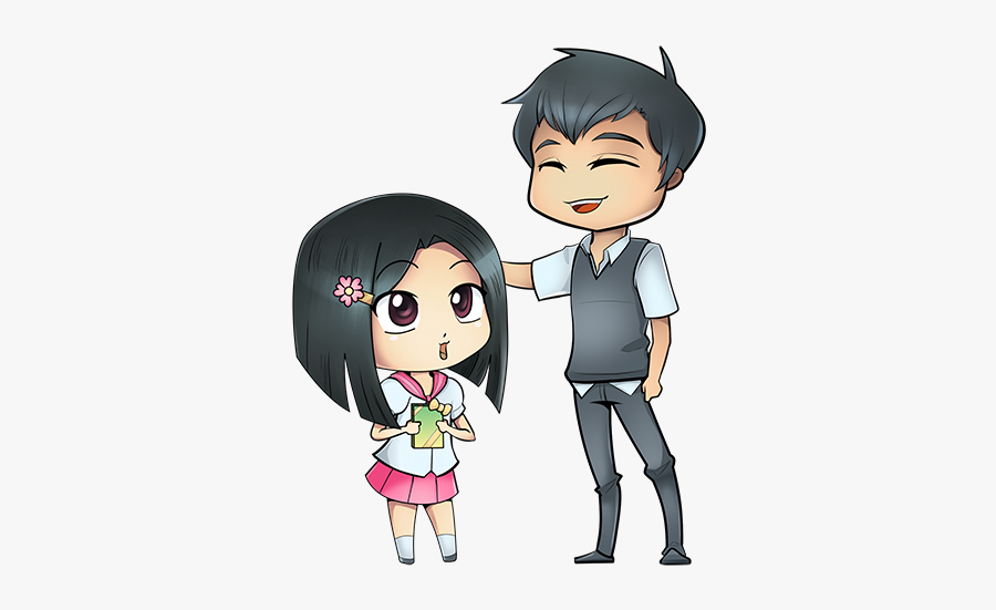Clip Art How Falling Can Help - Cartoon Girlfriend And Boyfriend, Transparent Clipart