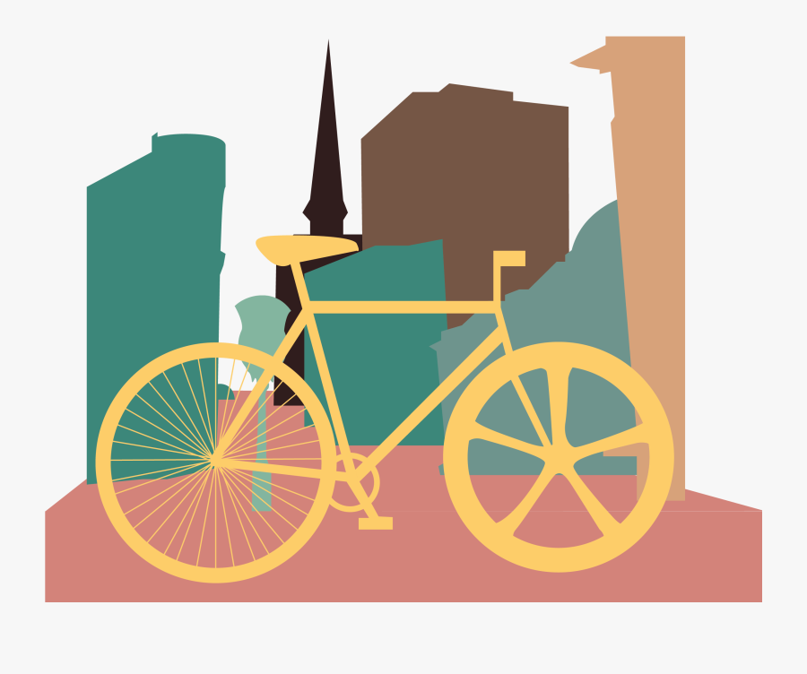 Bicycle Illustration, Transparent Clipart