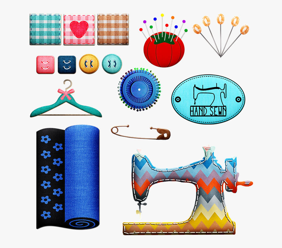 Sewing Buttons, Sewing Notions, Sewing Machine, Buttons - Maquina De Coser Animada, Transparent Clipart