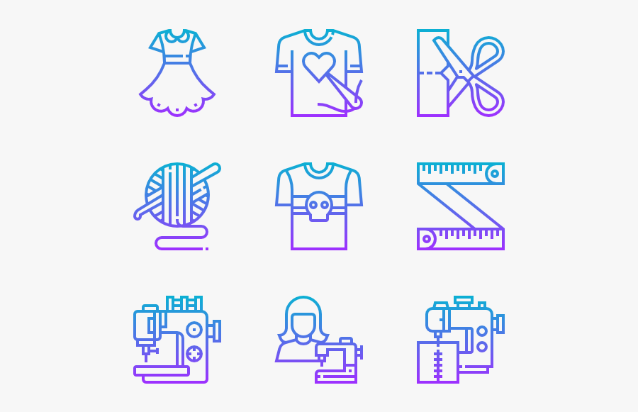 Sewing Equipment - Icon Pack Property Free, Transparent Clipart