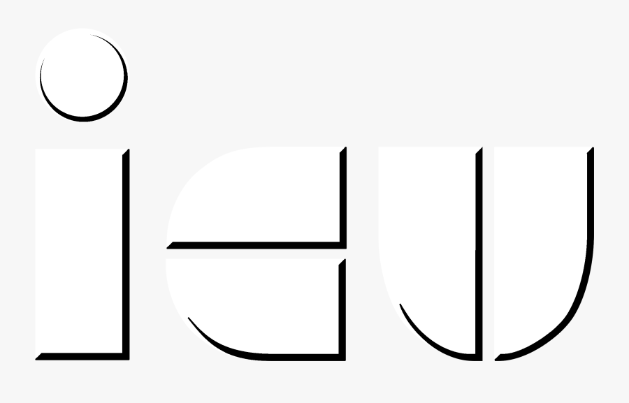 Icu Logo Black And White - Circle, Transparent Clipart