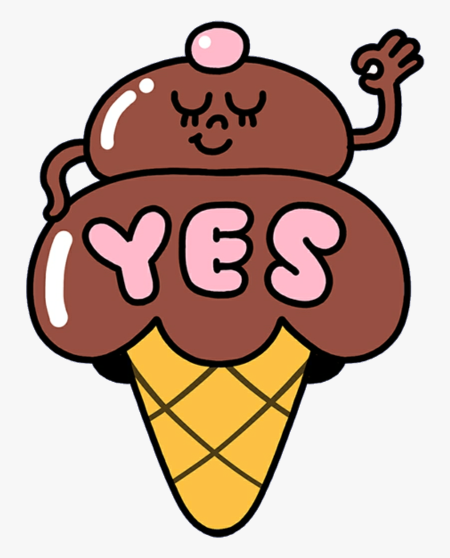 #icecream #words #mochi #kawaii #cute #softbot #png, Transparent Clipart