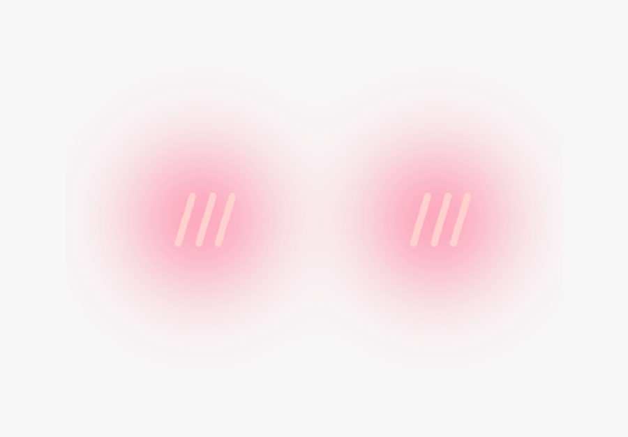 Kawaii Blush Png - Carmine, Transparent Clipart