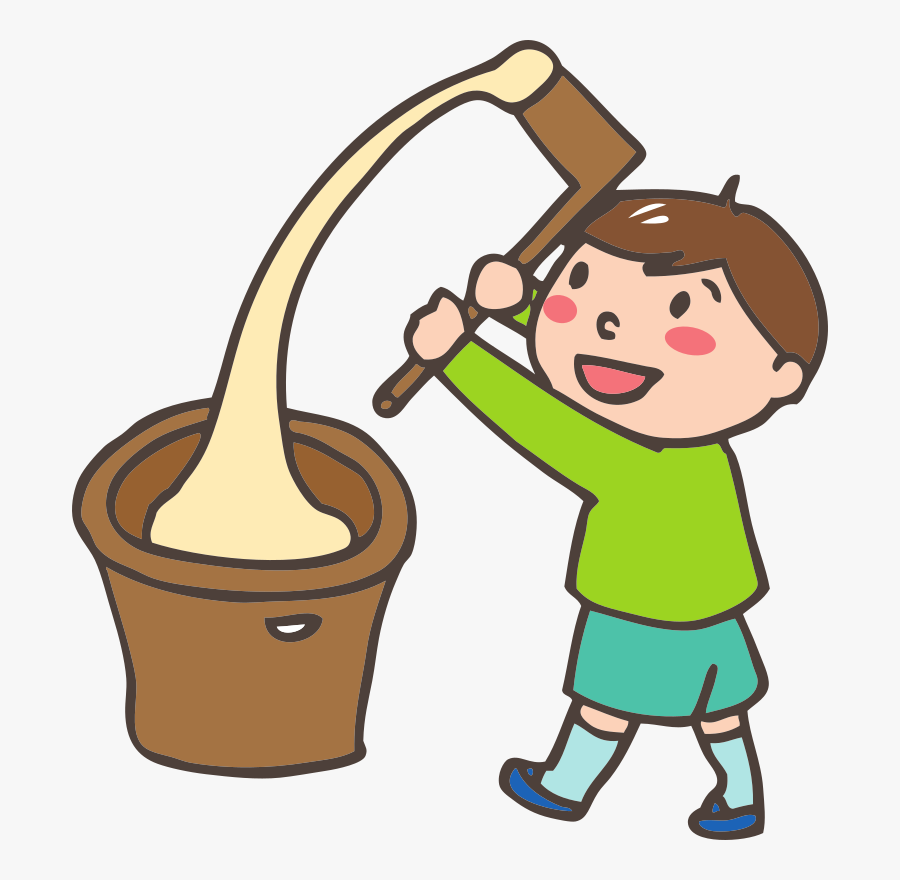 Mochi Pounding - Pounding Clipart, Transparent Clipart