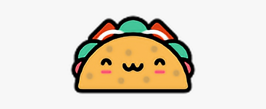 Drawn Tacos Kawaii - Taco, Transparent Clipart