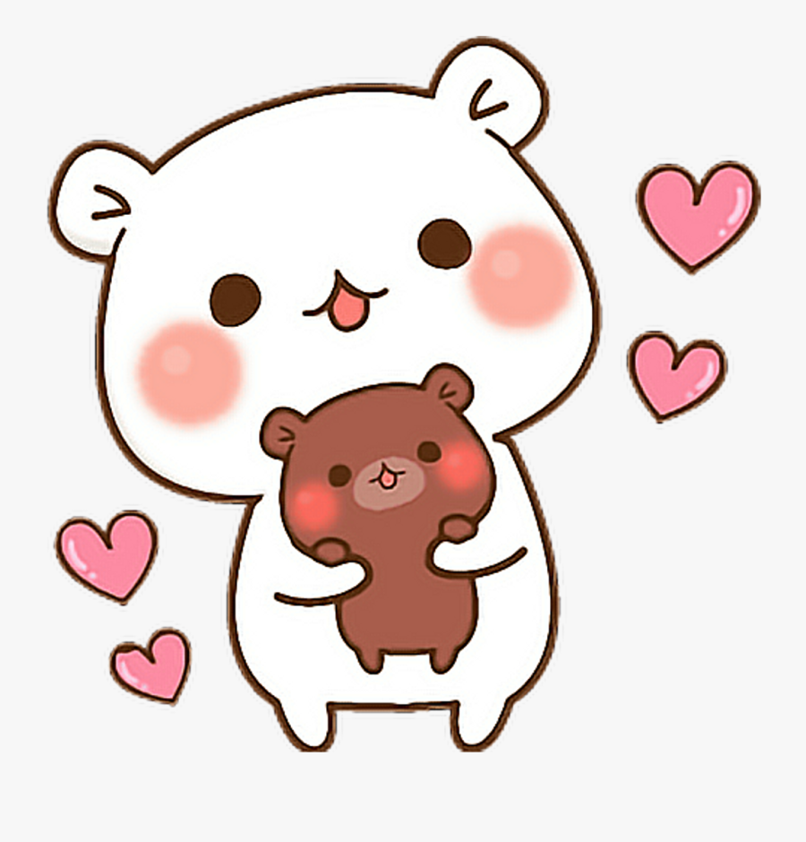 Cute Kawaii Mochi Pitu Meitu Line Linefriends Love - Kawaii Love Icon Transparent, Transparent Clipart