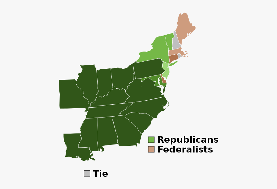 United States North And South, Transparent Clipart