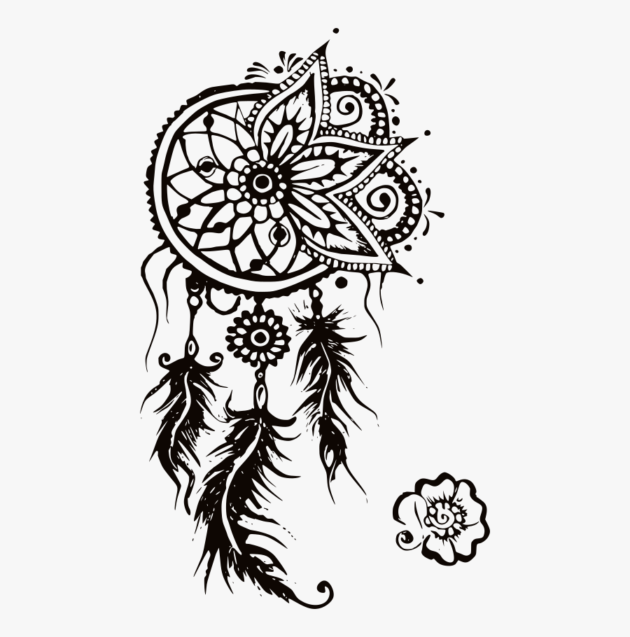 Dreamcatcher Clipart Black And White, Transparent Clipart