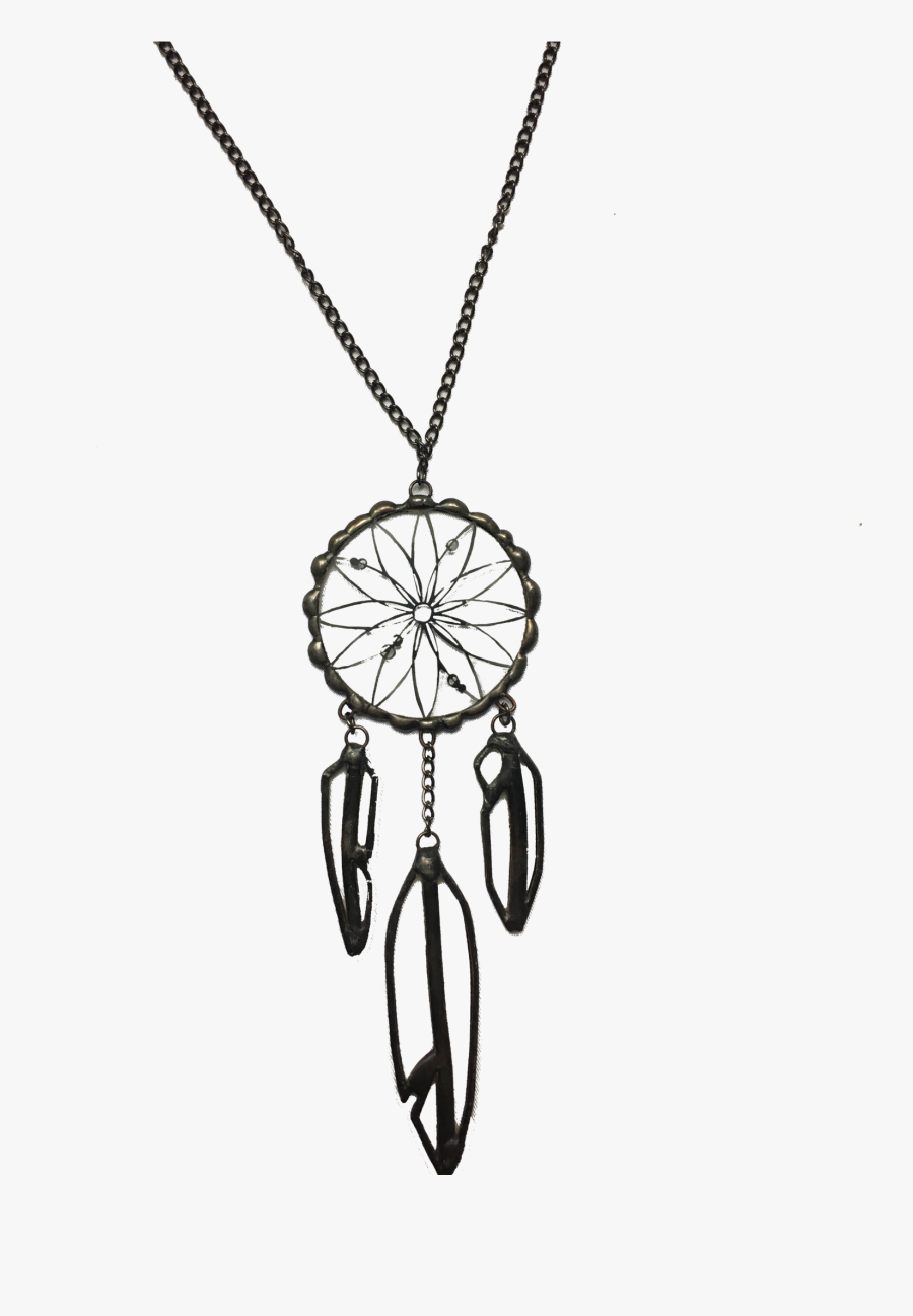 Drawn Dreamcatcher Necklace - Dream Catcher Necklace Png, Transparent Clipart