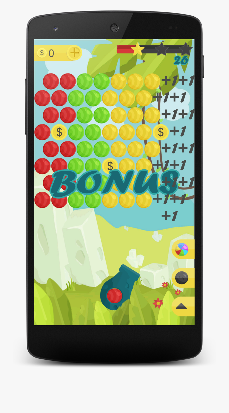Clip Art Bubble Shooter Full Screen - Mobile Bubble Shot Game, Transparent Clipart