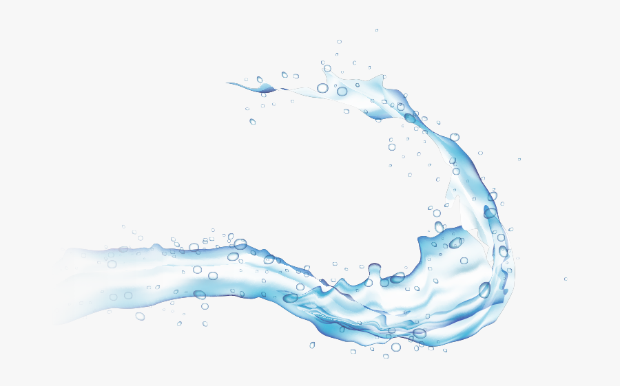 Water Drop Liquid Splash - Transparent Background Water Effect, Transparent Clipart