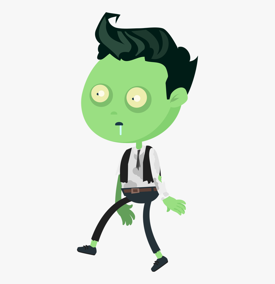 Man Cartoon Zombie - Transparent Image Of Sleep Diprived Person, Transparent Clipart
