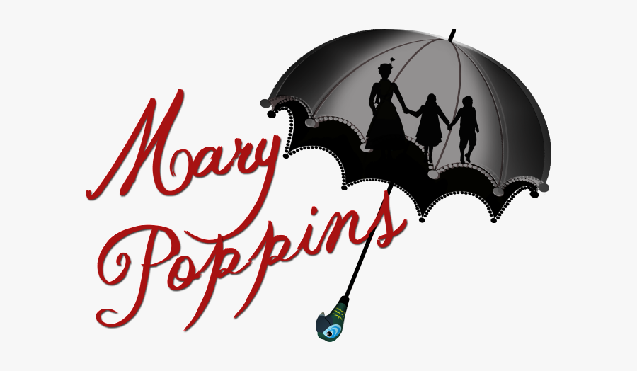 Mary Poppins Logo Fiddler On The Roof Drawing Musical - Mary Poppins Umbrealla Clip Art, Transparent Clipart