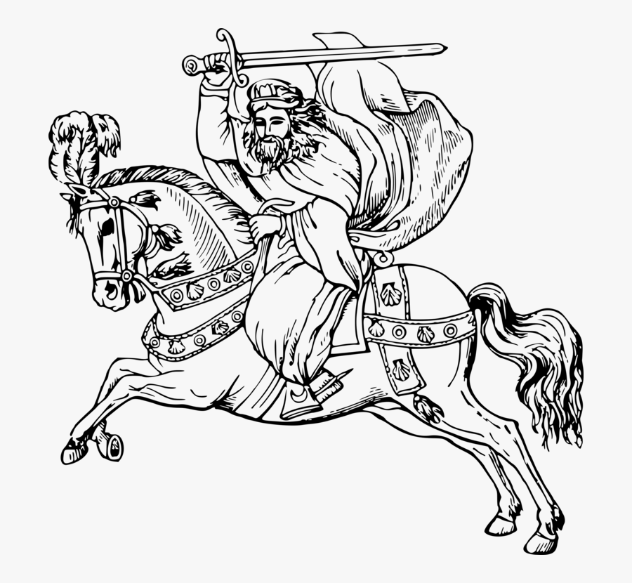 Art,horse Tack,artwork - St James The Apostle With Horse, Transparent Clipart