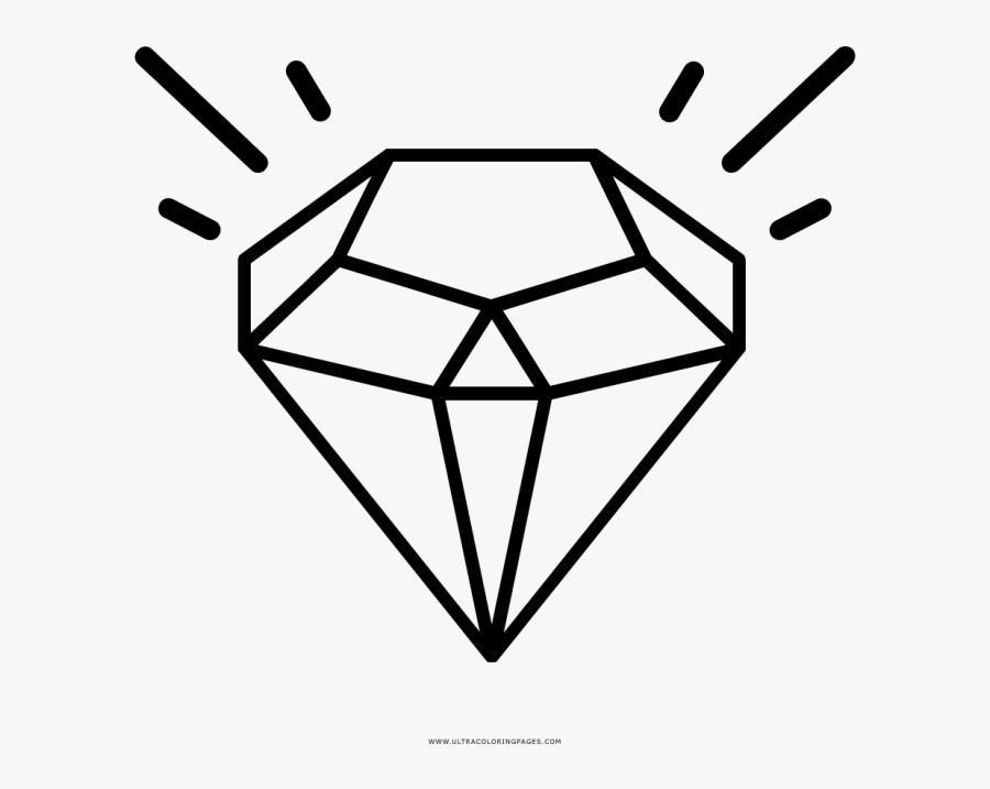 Diamond Clipart Basic - Desenho Para Pintar Diamante, Transparent Clipart
