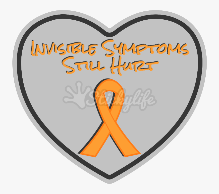 World Ms Day Heart Car Magnet - Heart, Transparent Clipart