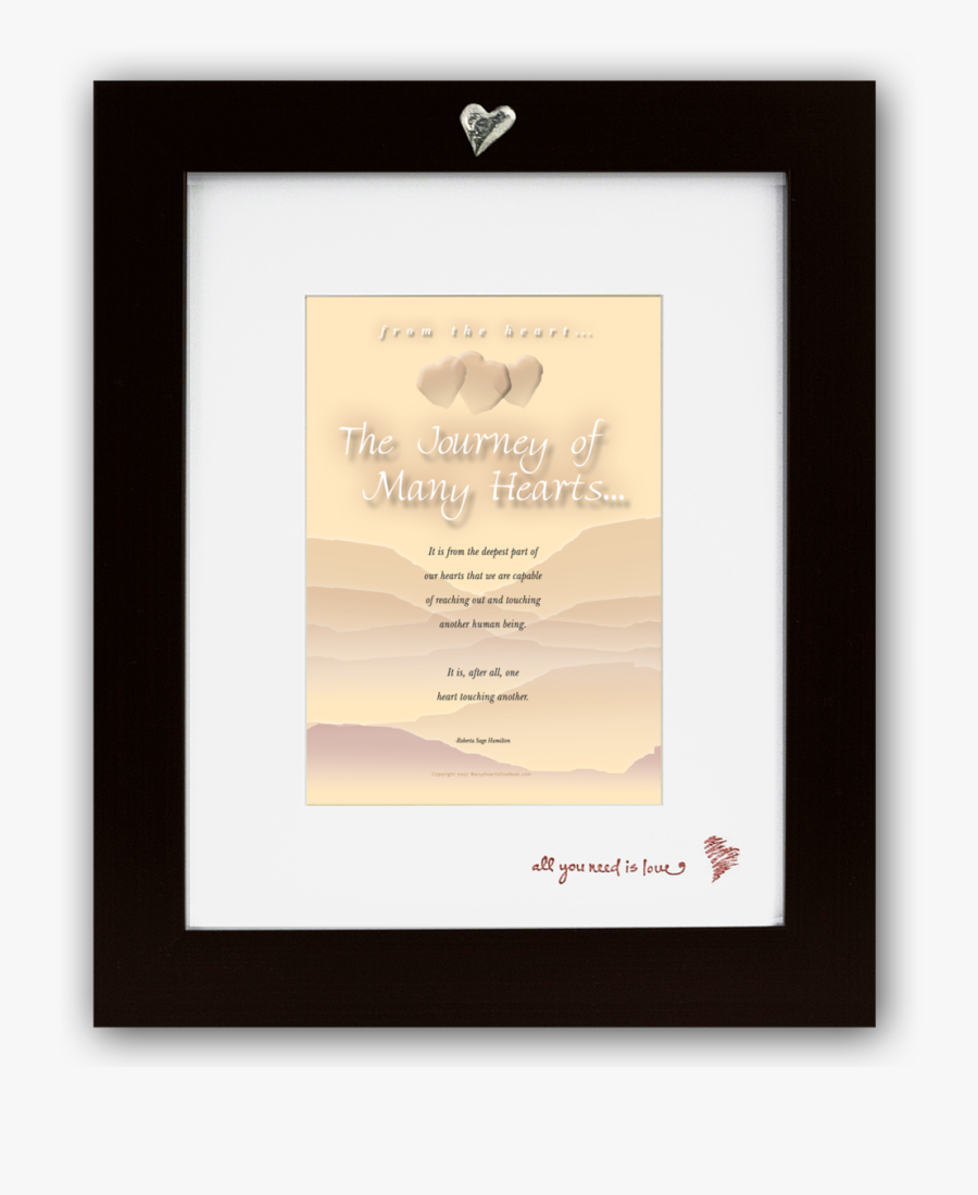 Transparent Heart With Cross Inside Clipart - Picture Frame, Transparent Clipart