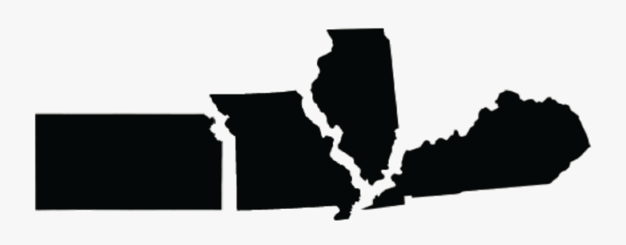 Service Areas Arv - Kansas Missouri Silhouette, Transparent Clipart