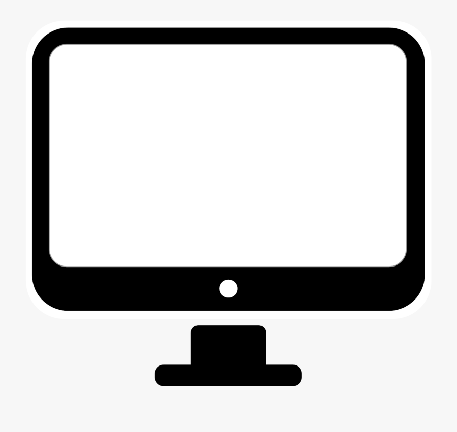 Computer Monitor - Led-backlit Lcd Display, Transparent Clipart
