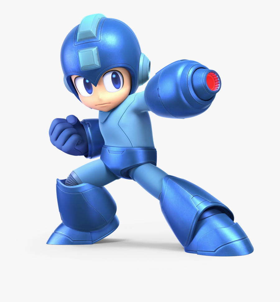 Smaller Man Holding Weight Png - Megaman Super Smash Bros Ultimate, Transparent Clipart