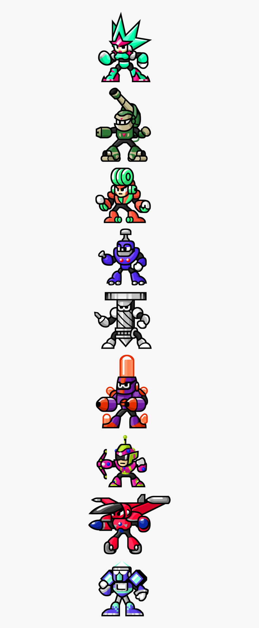 Mega Man Unlimited Robot Masters, Transparent Clipart