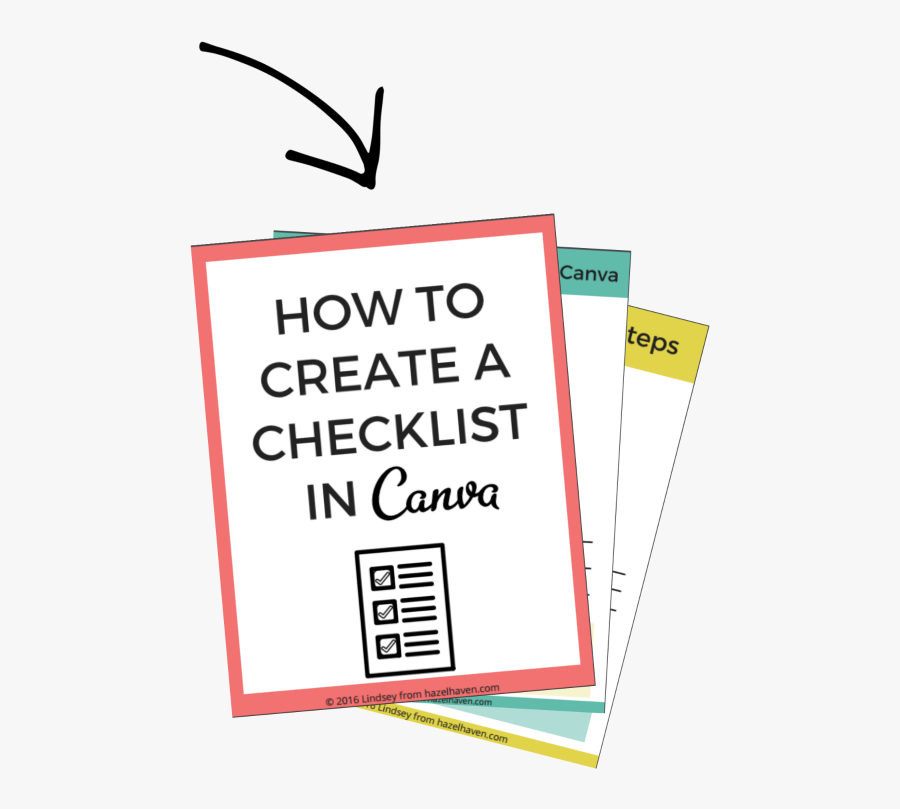 Clip Art How To Create A - Canva Checklist, Transparent Clipart