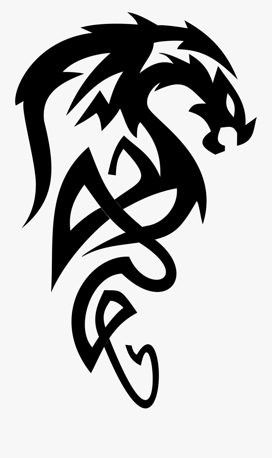 Drake Clipart - Dragon Black And White Png, Transparent Clipart