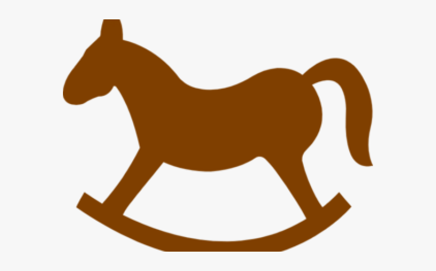 Horse Clipart Swing - Black Rocking Horse Silhouette, Transparent Clipart