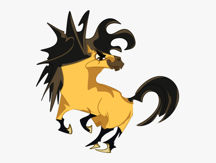 Stallion Clipart Spirit - Spirit Stallion Of The Cimarron Drawing, Transparent Clipart
