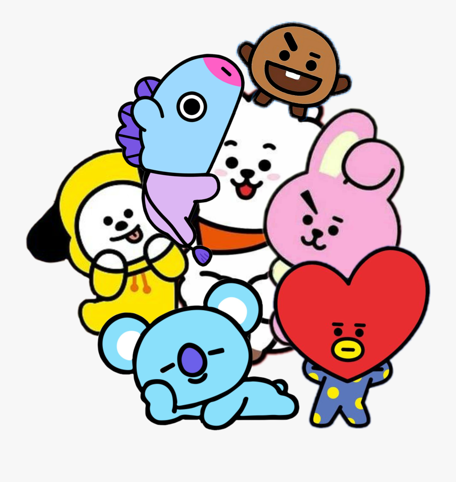 New Stickeer~ - Bt21 Tata And Shooky, Transparent Clipart