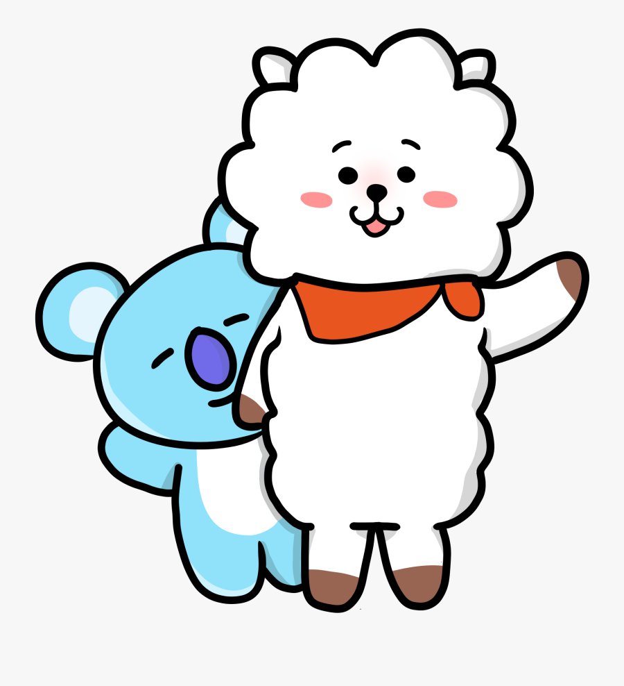 Bt21 Download Free Clipart With A Transparent Backgrounds - Bt21 Rj And Koya, Transparent Clipart